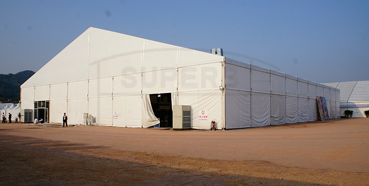  glass door exhibitions tent