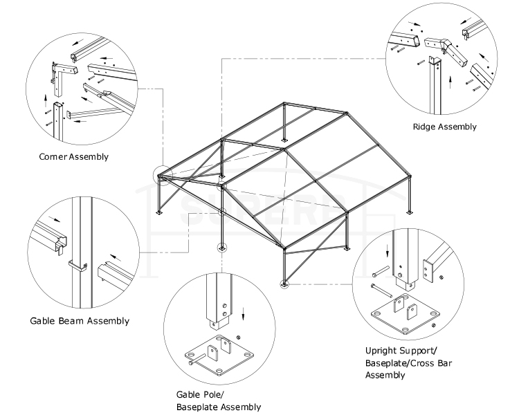 transparent party tent