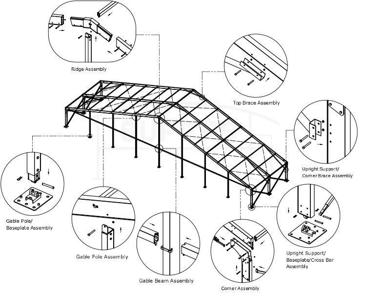 large sports tent