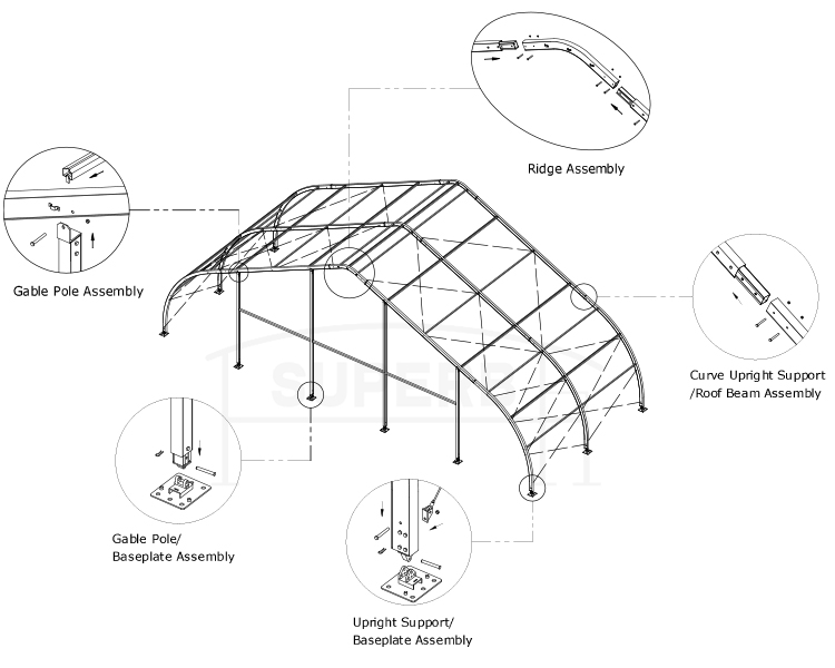 Warehouse tent