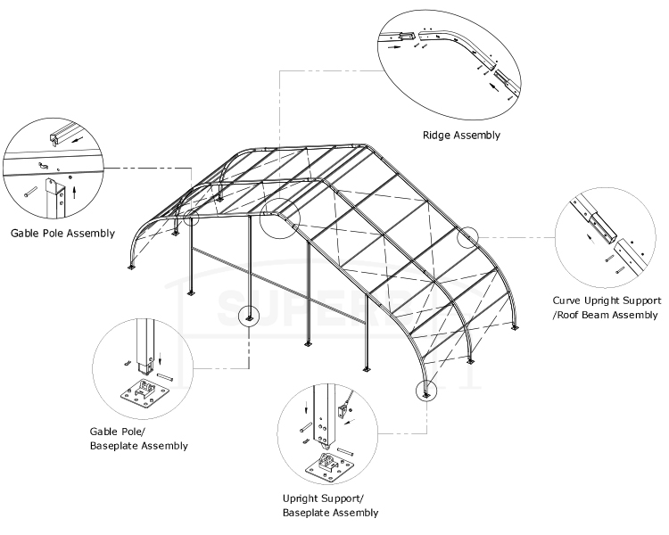 Warehouse tent