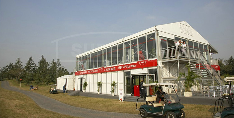 Double Decker Tent with A Frame Roof