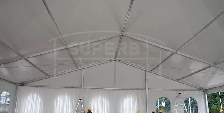 High peak wedding tent