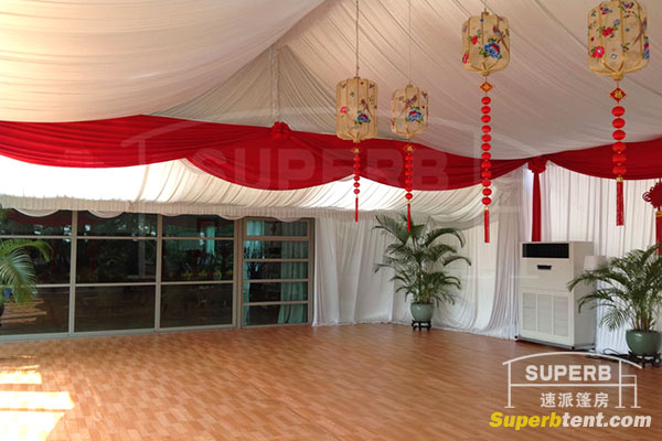 Party Tent With Glass Wall