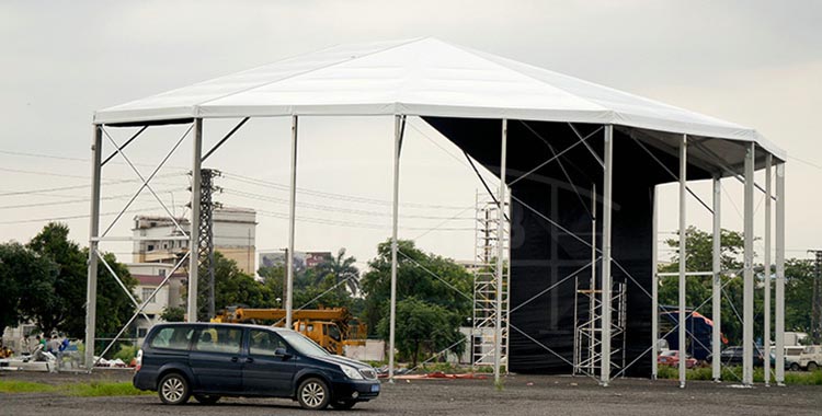 35m large sports tent with 6m side height [XLS series]
