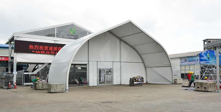 White Outdoor Tent Wedding