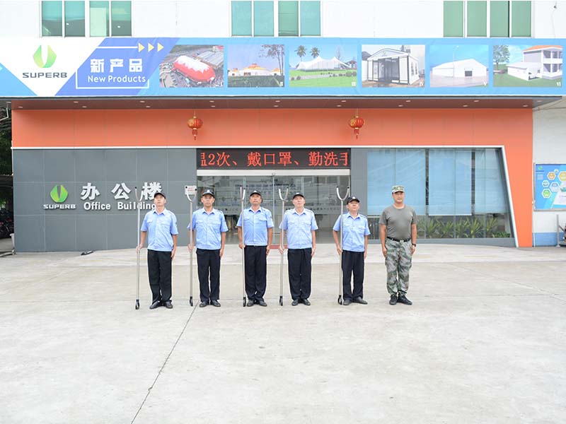 Superb Tent Security guard training to protect the safety company