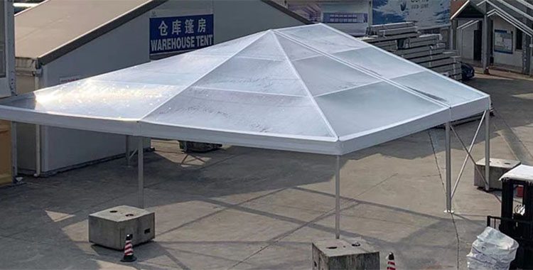 12X24 CANOPY, CLEAR TOP, WHITE TRIM