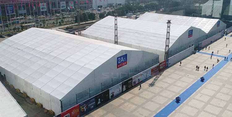 Super Tent provide exhibition tents for Dongguan Furniture Fair