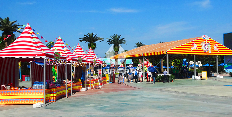Circus tent amusement park activity performance tent