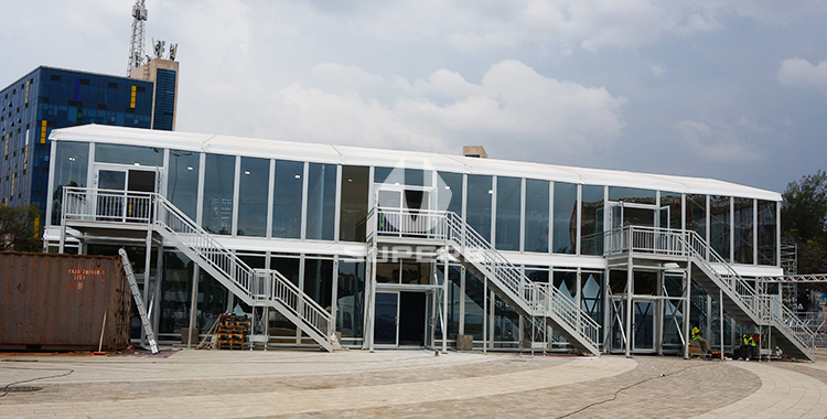 African government tent project , Sets a new benchmark overseas