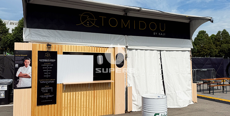 Custom-made tents for outdoor specialty food and beverage businesses