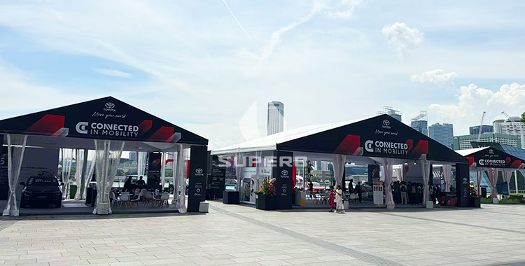 Tent Solution for Toyota CONNECTED IN MOBILITY Roadshow