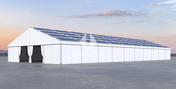SOLAR POWERED TENT–The “Photovoltaic” Aluminum Building for Green Mining